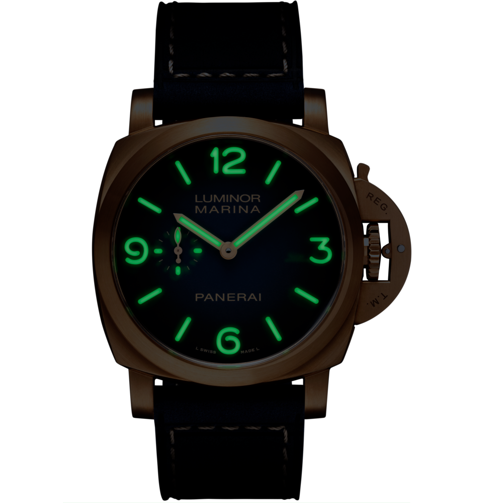 PANERAI Luminor Marina Bronzo  PAM01678 night view