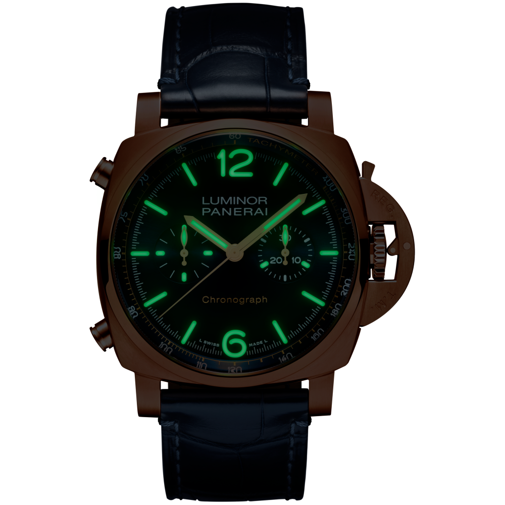 PANERAI Luminor Chrono PAM01111 night view