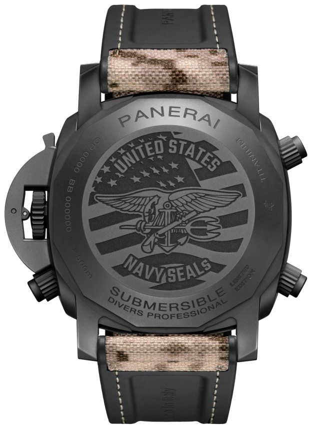 PANERAI Submersible Chrono Navy SEALs Titanio PAM01521 Detail 