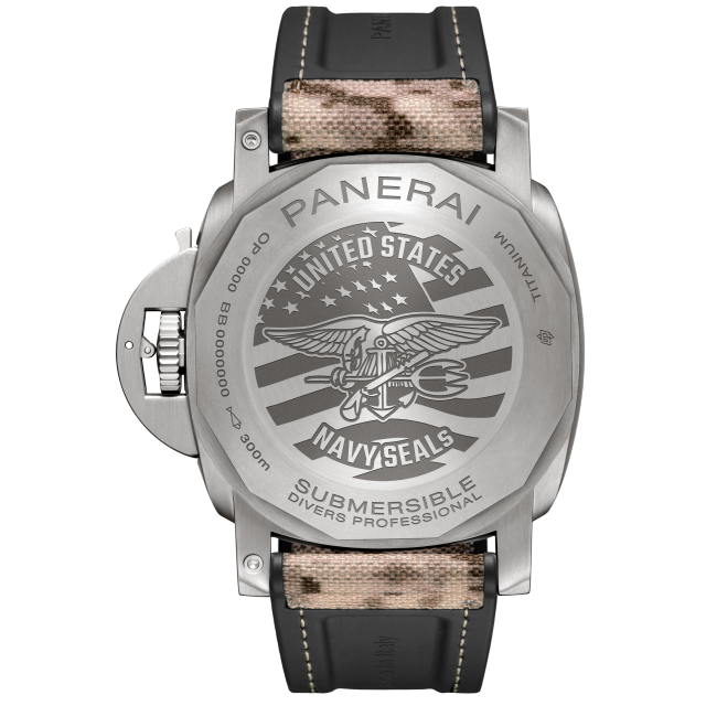 PANERAI Submersible Navy SEALs Titanio PAM01669 Back view