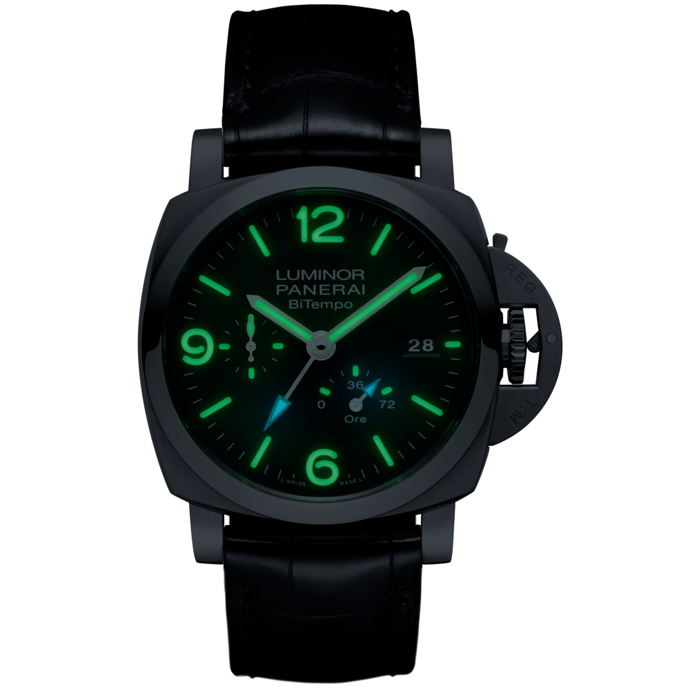 PANERAI Luminor Power Reserve GMT PAM01360 night view