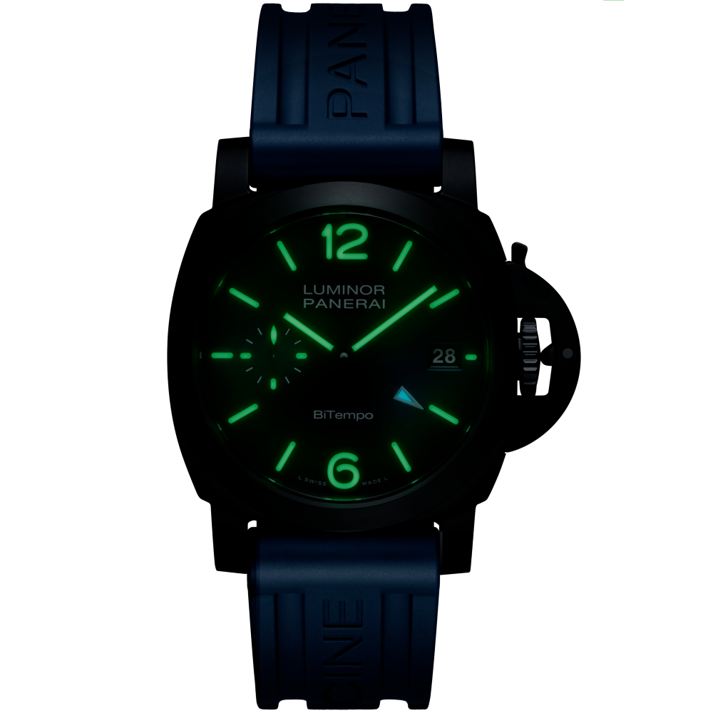 PANERAI Luminor GMT Ceramica PAM01783 night view