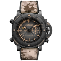 PANERAI Submersible Chrono Navy SEALs Titanio PAM01521 Front view