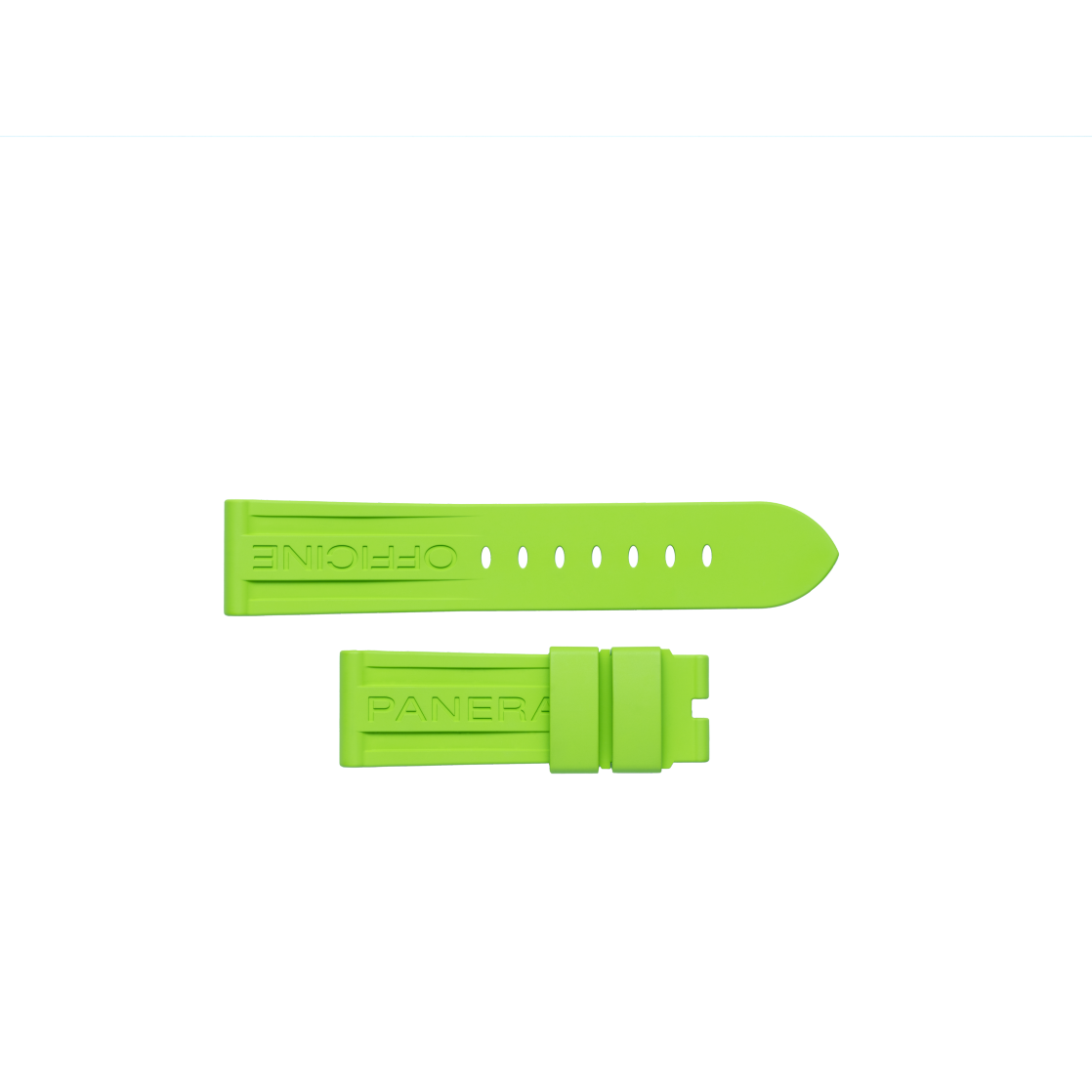 PANERAI Light Green Rubber Strap MXE0VMB1