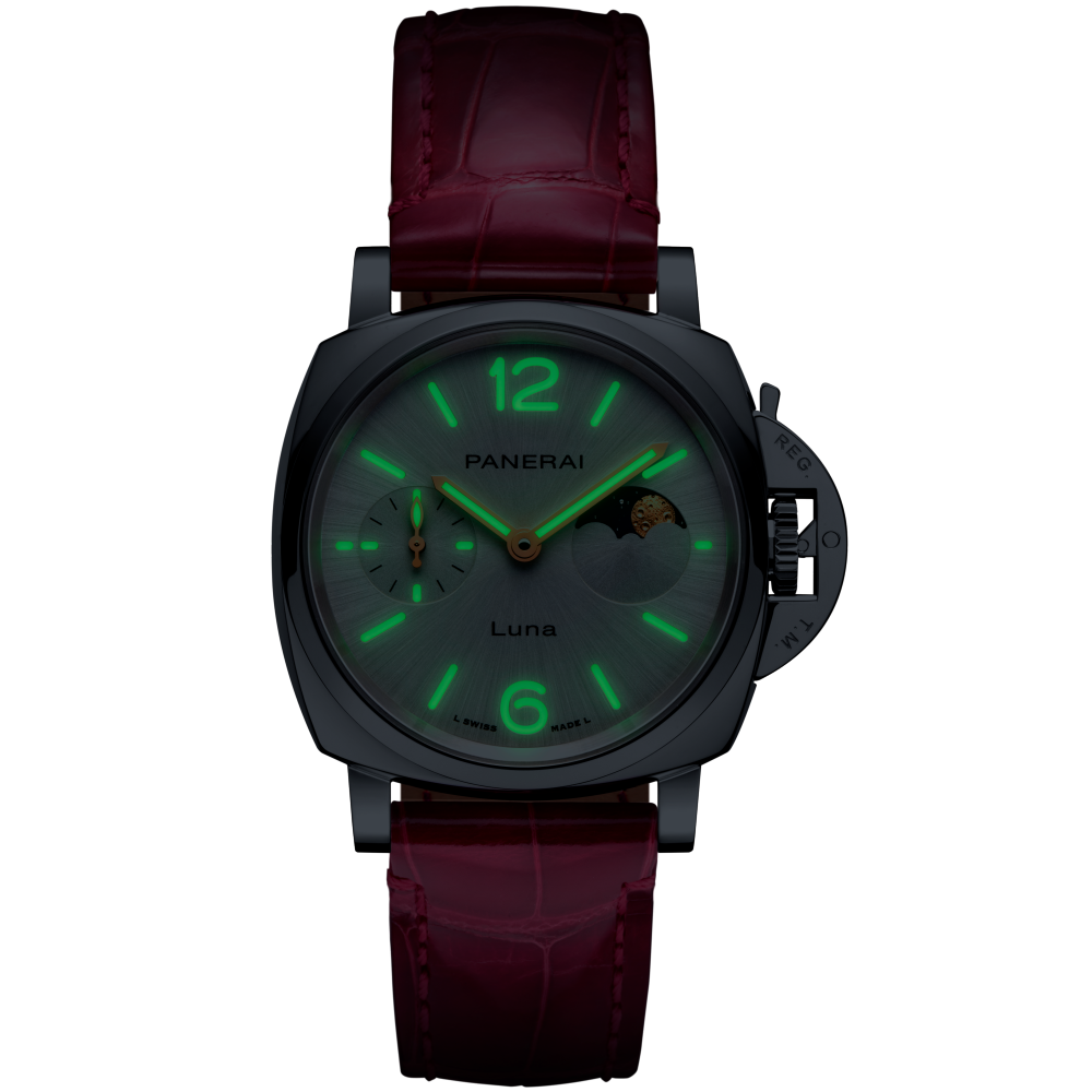PANERAI Luminor Due Luna PAM01557 night view