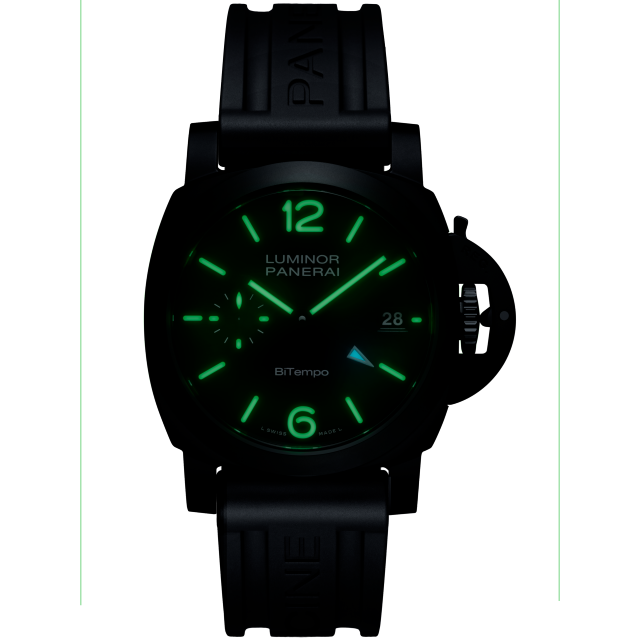 PANERAI Luminor GMT Ceramica PAM01460 Night view